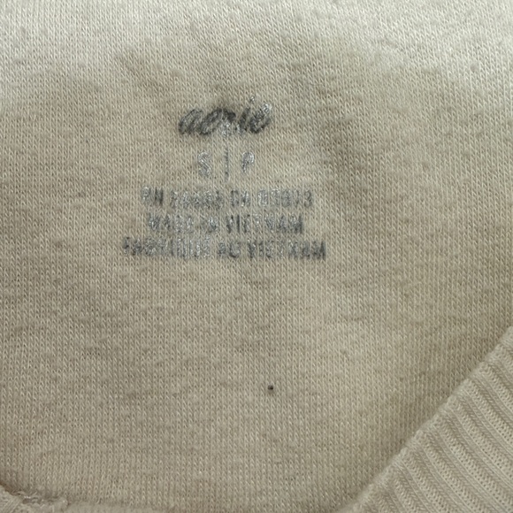 Aerie Soft Cream Knit Top - Picture 2 of 2